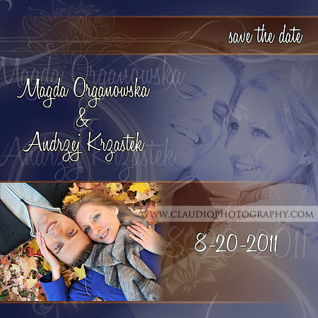 save the date card